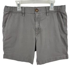 Chubbies Originals Gray Elastic Waist Stretch Shorts Mens Large 7 Inch Inseam